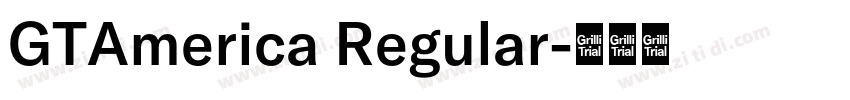 GTAmerica Regular字体转换